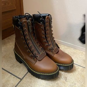 KARMILLA LEATHER LACE UP BOOTS